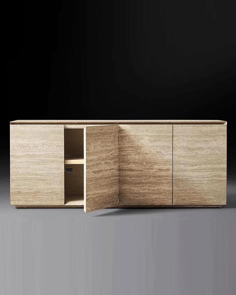 Travertine TV Stand