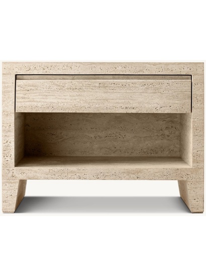 TRAVERTINE NIGHTSTAND