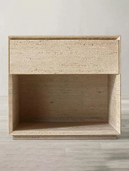 TRAVERTINE NIGHTSTAND