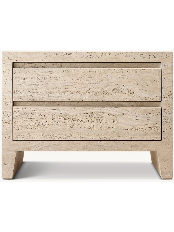 TRAVERTINE NIGHTSTAND