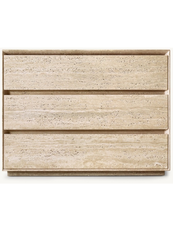 Travertine 3-Drawer Dresser