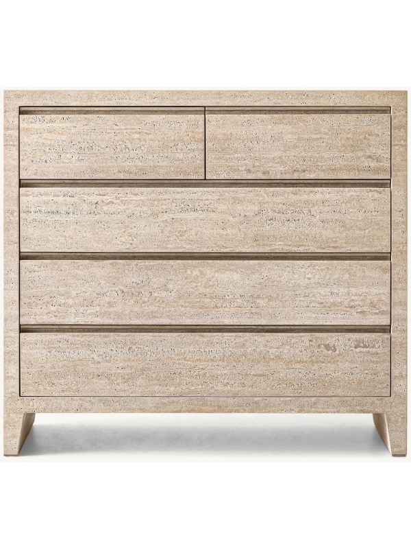 Travertine 5-Drawer Dresser
